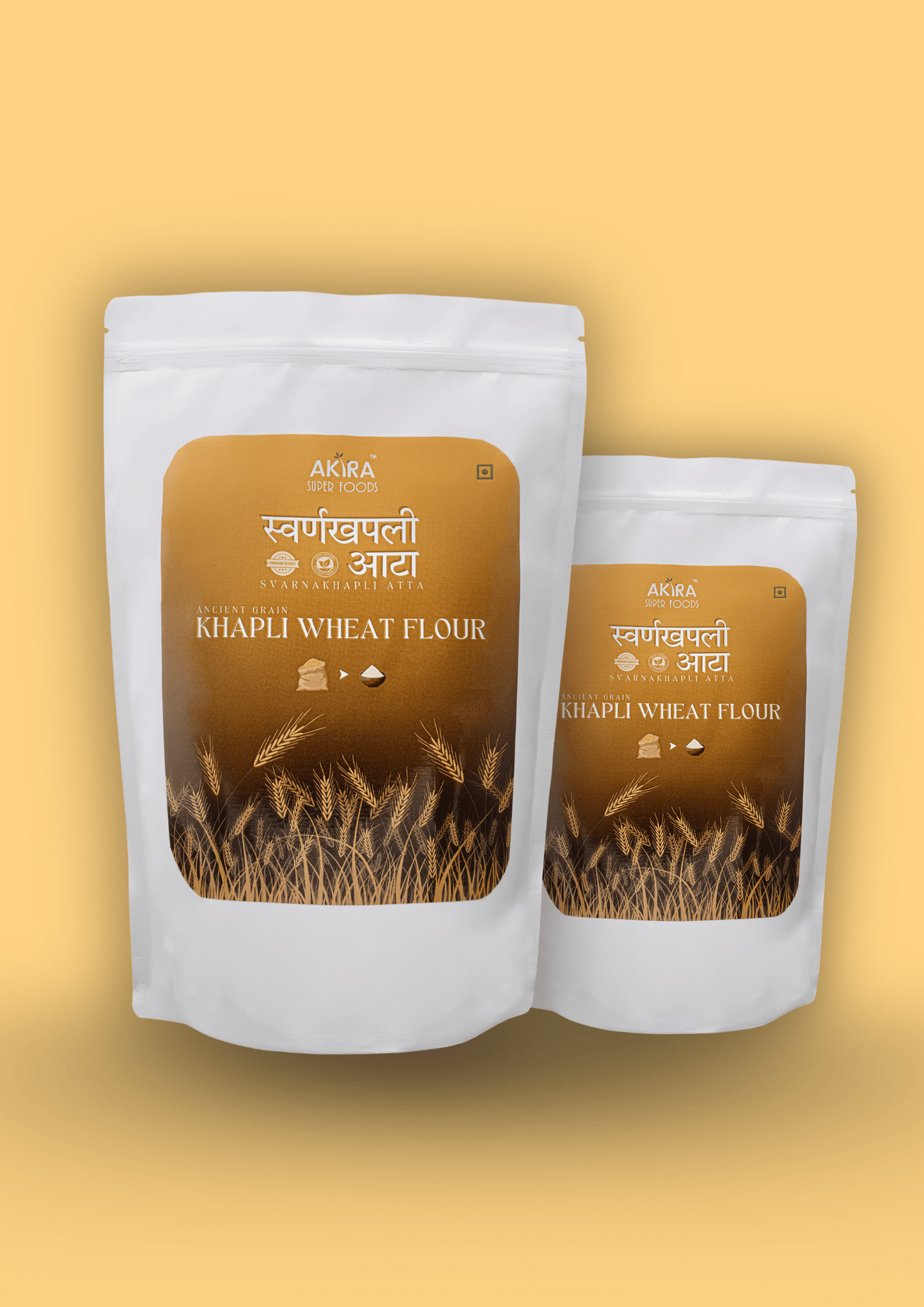 Pack of 2 - Svarnakhapli Atta ( Khapli Wheat Flour ) – 100% Stone-Ground Ancient Grain